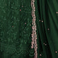 Rajwada Green Georgette Embroidered Semi-Stitched Kurta Set For Women
