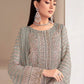 Rajwada Pista Georgette Embellished Semi Stitched Kurta Set For Women