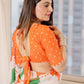 Rajwada White Georgette Printed Saree For Women