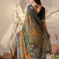 Rajwada Multicolor Linen Cotton Printed Saree For Women