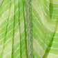 Rajwada Light Green Cotton Linen Embroidered Striped Saree For Women