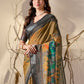 Rajwada Multicolor Linen Cotton Printed Saree For Women