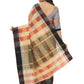 Rajwada Multicolour Silk Blend Checked Saree For Women