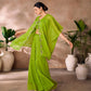 Rajwada Green Organza Embellished Stitched Co-Ord Set For Women
