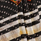 Rajwada Black Viscose Rayon Rabari Work Semi-Stitched lehenga With Stunning Tassels For Women