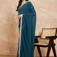 Rajwada Teal Georgette Embellished Saree For Women