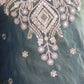 Rajwada Grey Silk Blend Embellished Kurta Set For Women