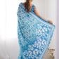 Rajwada Sky Blue Georgette Printed Saree For Women