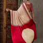 Rajwada Cream Silk Blend Printed Elegant Saree For Women