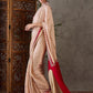 Rajwada Cream Silk Blend Printed Elegant Saree For Women