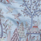 Rajwada Sky Blue Viscose Silk Embroidered Stitched Kurta For Men