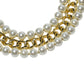 Rajwada White And Gold Alloy Embellished Neckpiece For Women