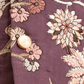 Rajwada Purple Viscose Silk Embroidered Stitched Kurta Set For Kids