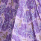 Rajwada Purple Georgette Printed Stitched Gown For Women