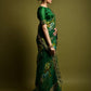 Rajwada Green Georgette Embroidered Printed Saree For Women