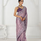 Rajwada Lavender Viscose Silk Embellished Saree For Women