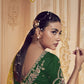 Rajwada Yellow Satin Embroidered Elegant Saree For Women