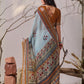 Rajwada Multicolor Linen Cotton Printed Saree For Women