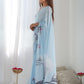 Rajwada Sky Blue Georgette Printed Saree For Women