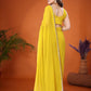 Rajwada Light Yellow Georgette Printed Saree For Women