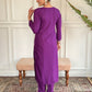 Rajwada Purple Rayon Embroidered Stitched Kurta Set For Women