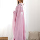 Rajwada Pink Silk Blend Embroidered Solid Saree For Women