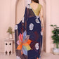 Rajwada Blue Georgette Printed Saree For Women