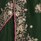 Rajwada Green Organza Embroidered Elegant Saree For Women