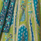 Rajwada Green Banarasi Silk Embroidered Semi-Stitched Lehenga For Women