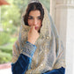 Rajwada Dark Blue Velvet Embellished Kurta Set For Women