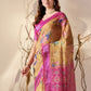 Rajwada Multicolor Linen Cotton Printed Saree For Women