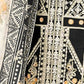 Rajwada Black Cotton Blend Embroidered Semi Stitched Kurta Set For Women