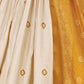 Rajwada Beige And Yellow Silk Blend Printed Semi-Stitched lehenga For Women