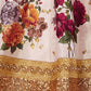 Rajwada Off-White Art Silk Printed Semi-Stitched lehenga For Women