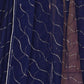 Rajwada Navy Blue Georgette Embellished Saree For Women