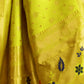Rajwada Lime Green Silk Blend Woven Pithani Saree For Women