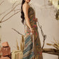 Rajwada Multicolor Linen Cotton Printed Saree For Women
