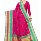 Rajwada Pink Silk Blend Embellished Saree For Women