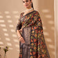 Rajwada Multicolor Silk Blend Printed Saree For Women