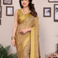 Rajwada Yellow Georgette Printed Saree For Women