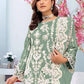 Rajwada Olive Embroidered Georgette Semi Stitched Kurta Set For Women