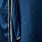 Rajwada Dark Blue Viscose Embroidered Stitched Kurta Set For Women