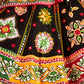 Rajwada Black Cotton Blend Embroidered Semi-Stitched lehenga For Women