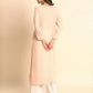 Rajwada Peach Rayon Embroidered Kurti For Women