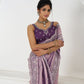 Rajwada Lavender Viscose Silk Embellished Saree For Women