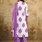 Rajwada Off White Cotton Blend Printed Stitched Kurta Set For Women