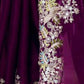 Rajwada Wine Jimmy Choo Embellished Saree For Women