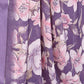Rajwada Purple Georgette Floral Print Saree For Women