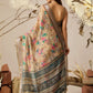 Rajwada Multicolor Linen Cotton Printed Saree For Women