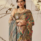 Rajwada Multicolor Linen Cotton Printed Saree For Women